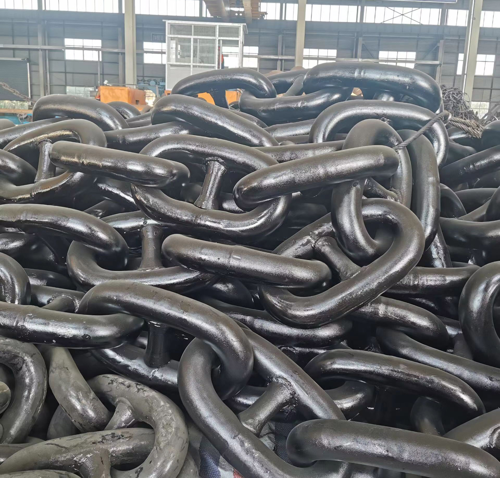 127mm stud link anchor chain in Zhoushan